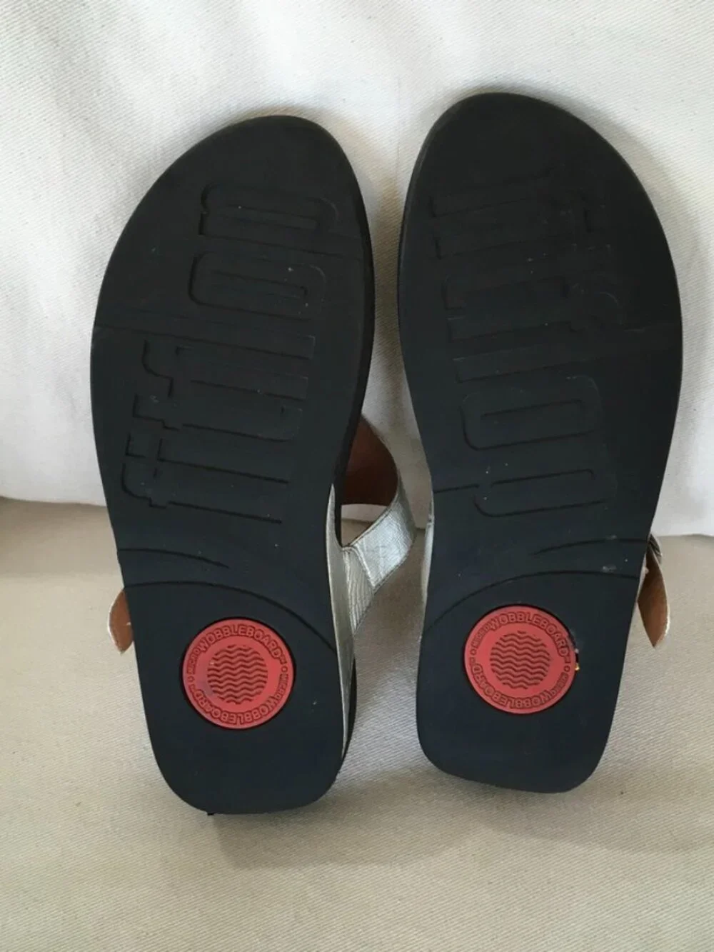 Fitflop Silver Thong Sandal